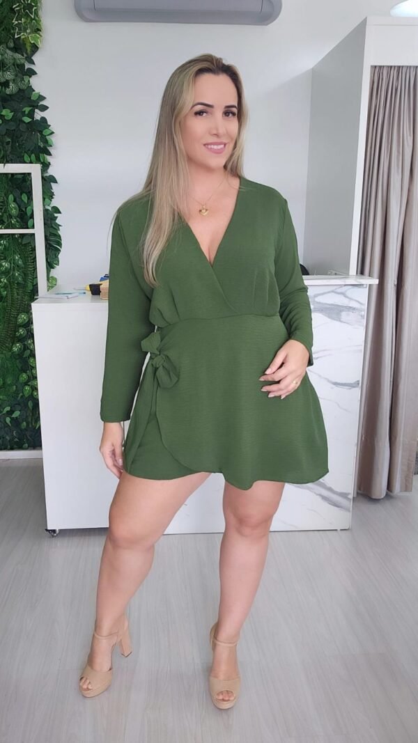 Vestido Sara Verde Militar