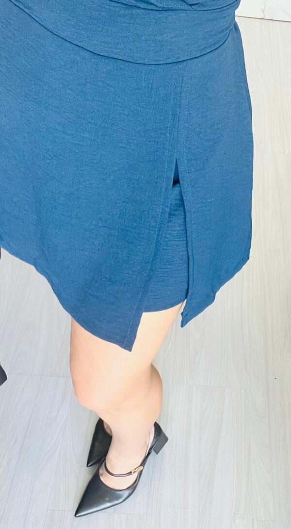 Vestido com Shorts Maya Azul Marinho - Imagem 2