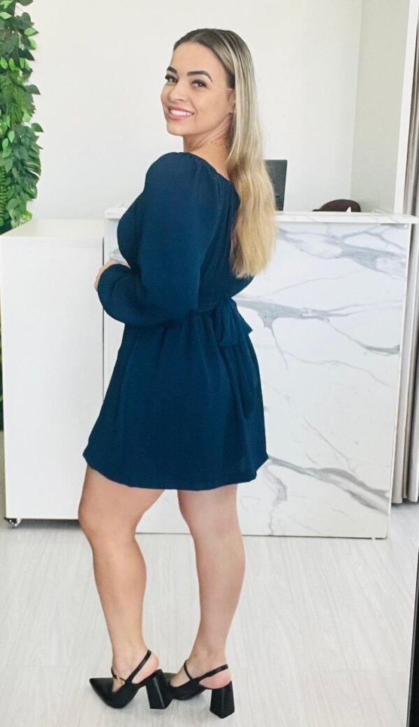 Vestido com Shorts Maya Azul Marinho - Imagem 3