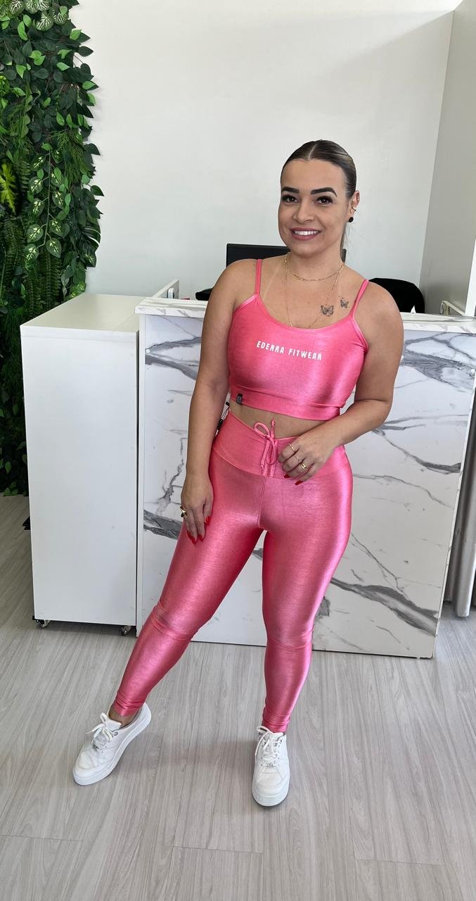 Top Ederra Fitwear Rosa Cintilante
