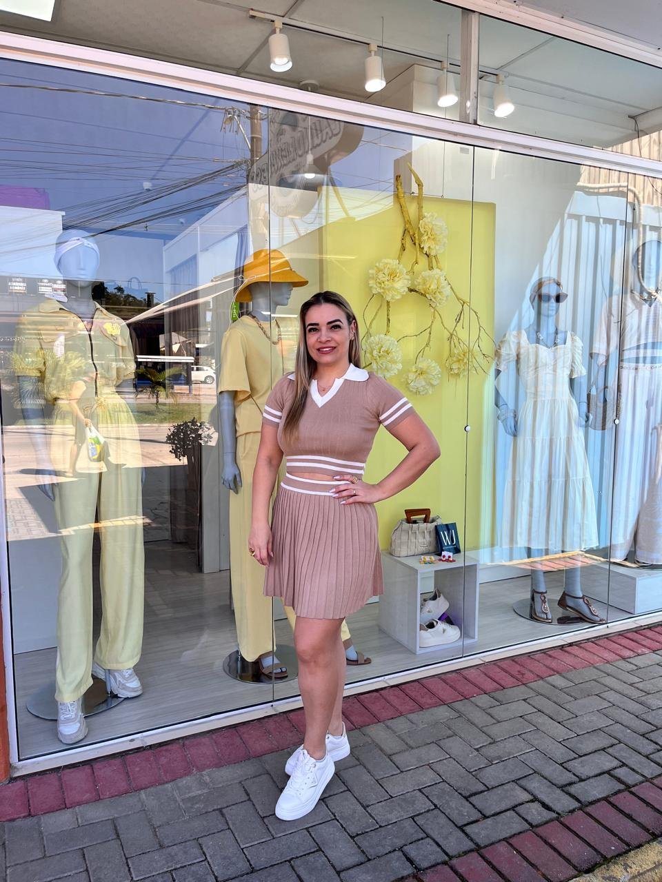 Conjunto Canelado Premium Nude – Elegância e Sofisticação Casual - Imagem 2